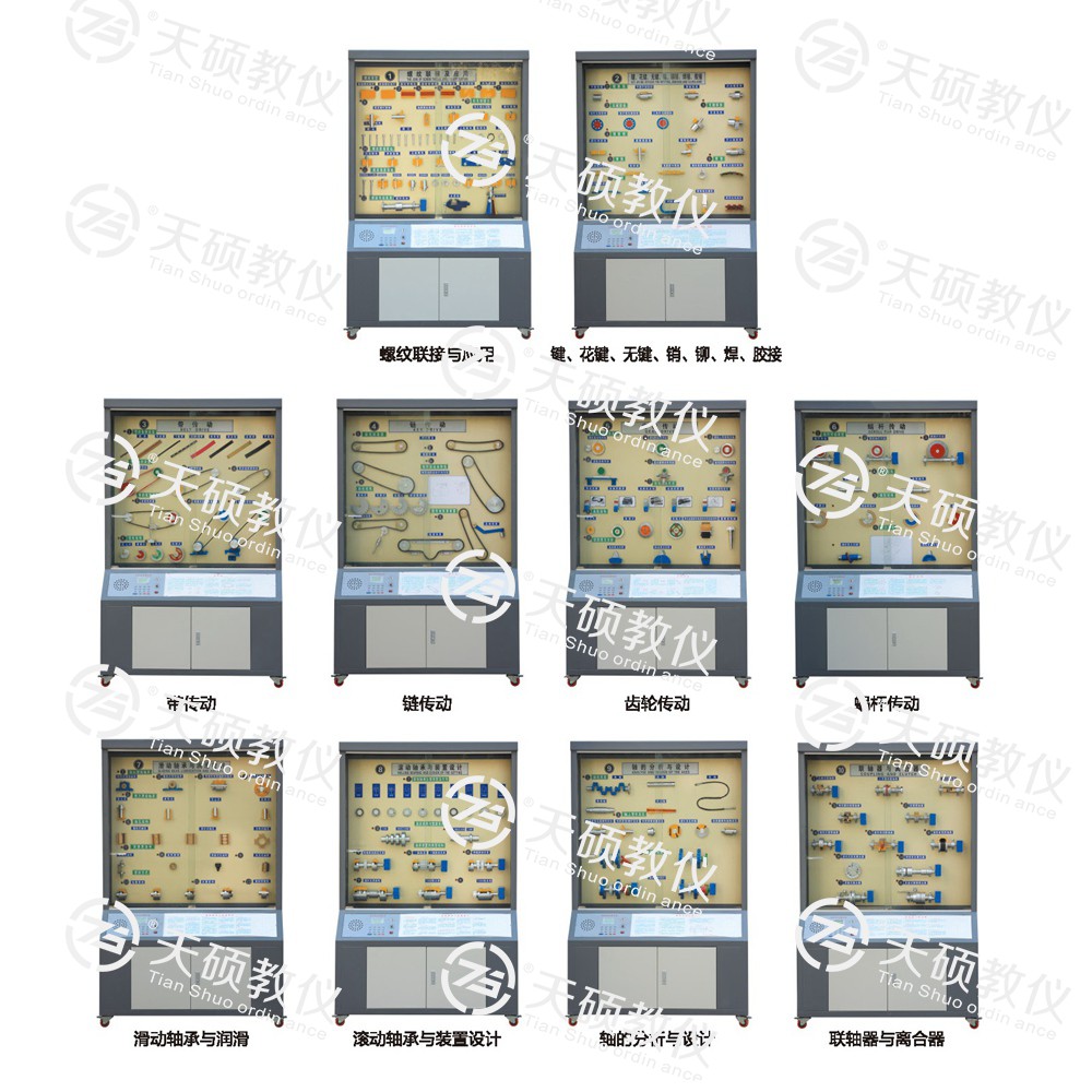 TSSMD-2型 精選型機械（xiè）設（shè）計陳列櫃（guì）（10個分櫃，帶智能語音講解）